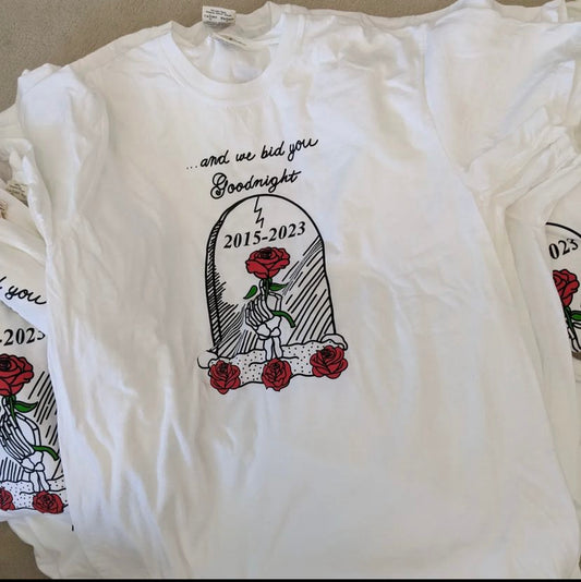 "We Bid You Goodnight" D&C Final Tour T-Shirt