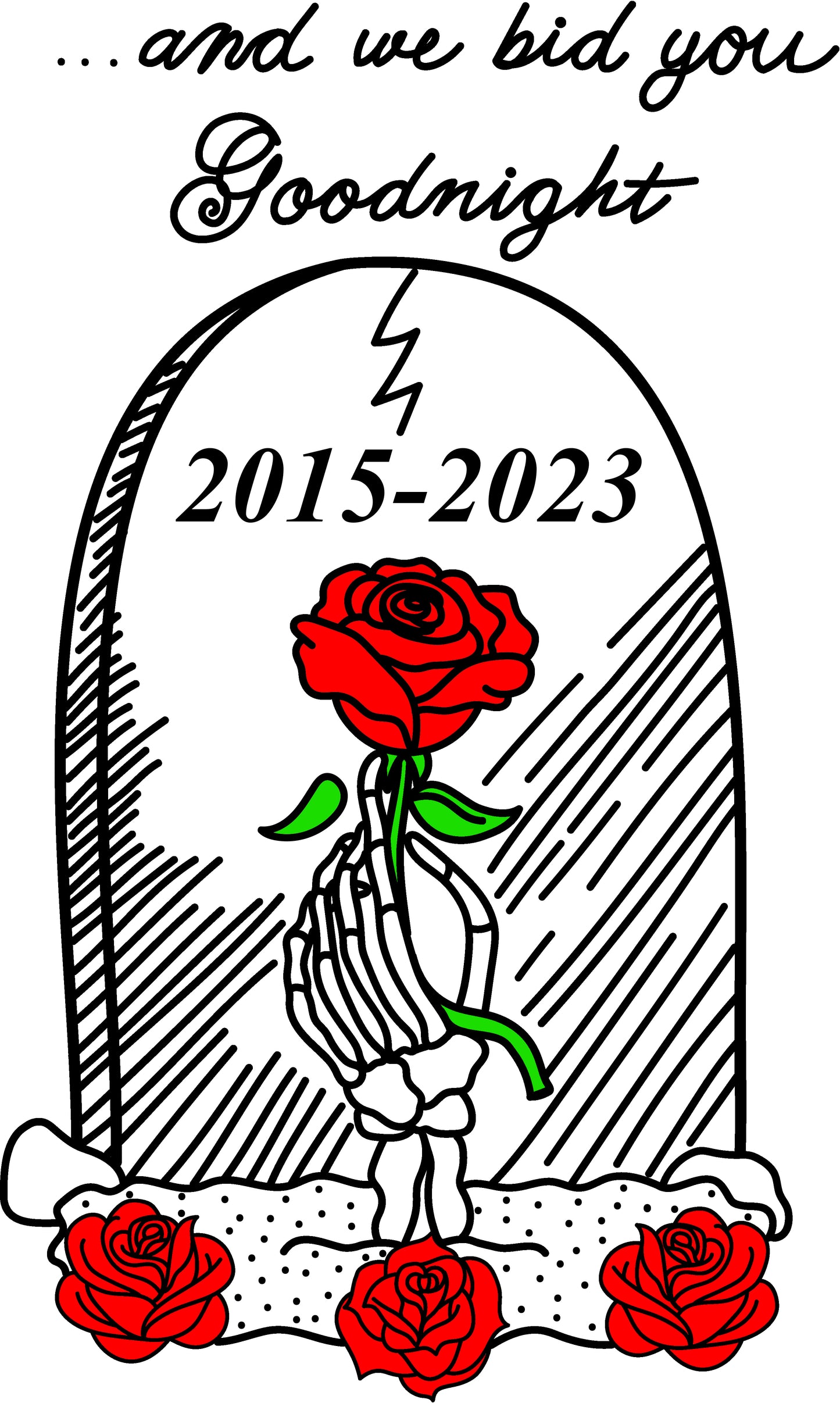 "We Bid You Goodnight" D&C Final Tour T-Shirt