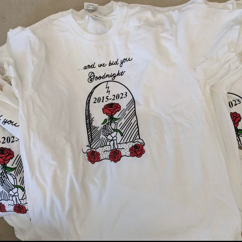 "We Bid You Goodnight" D&C Final Tour T-Shirt